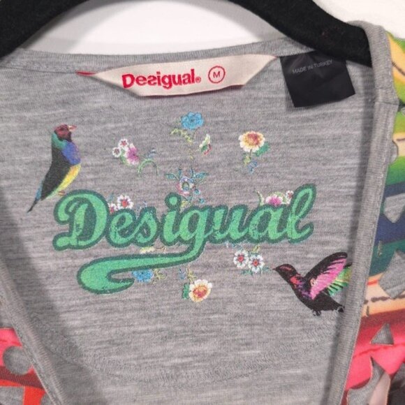 Desigual Women's PHOENIX Multicolored Overlay CutOut Mini Dress Size Medium - Picture 11 of 15